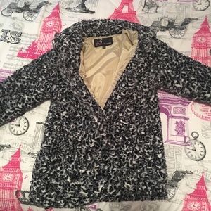 Faux fur cheetah jacket